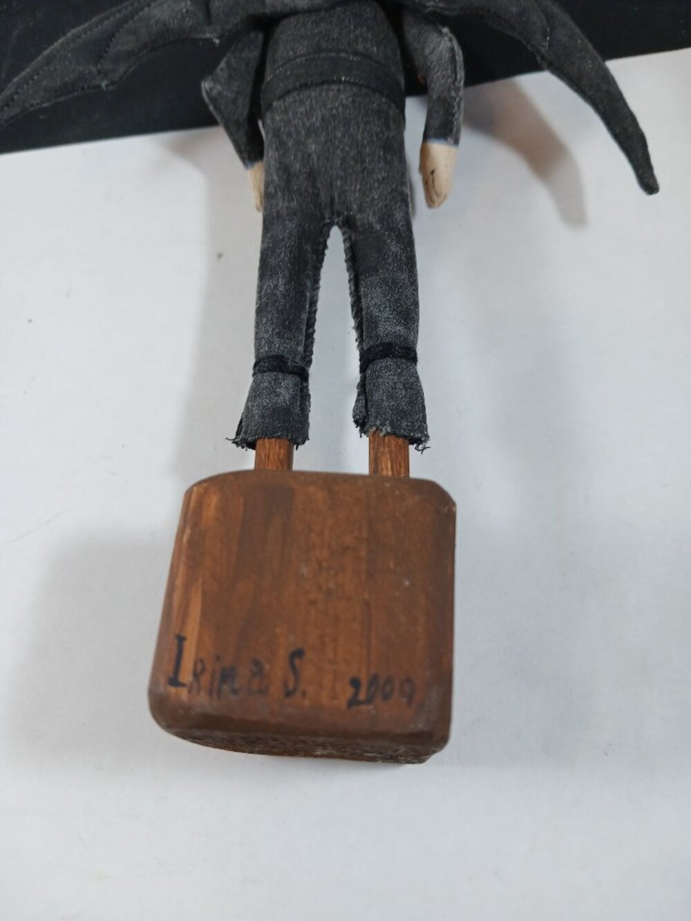Handmade Bat Halloween Art Doll Primitive Style Collectable Keepsake - Picture 9 of 10